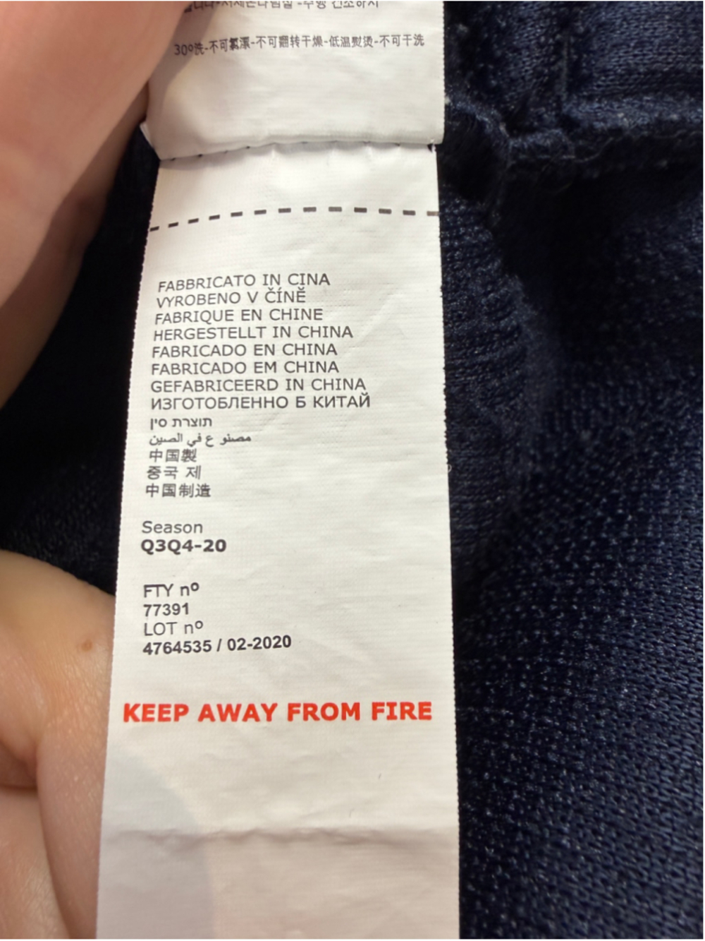 Kappa Iris Navy Fleece Quarter-Zip Sweatshirt Jacket Men Size S - Picture 8 of 12